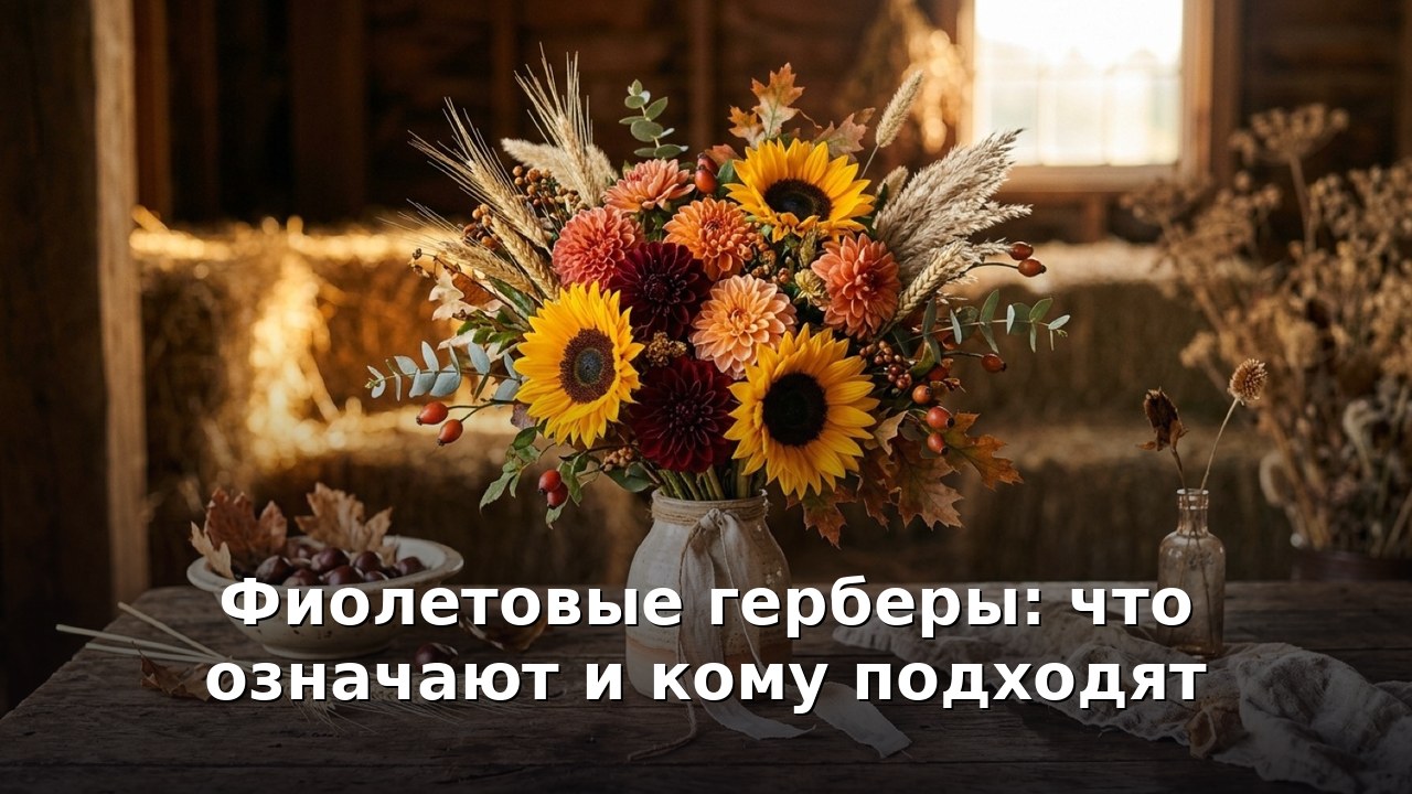 Фиолетовые герберы: что означают и кому подходят