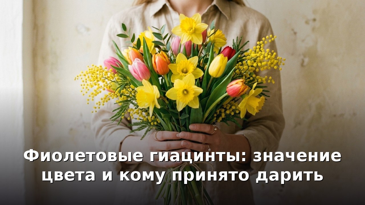 Фиолетовые гиацинты: значение цвета и кому принято дарить
