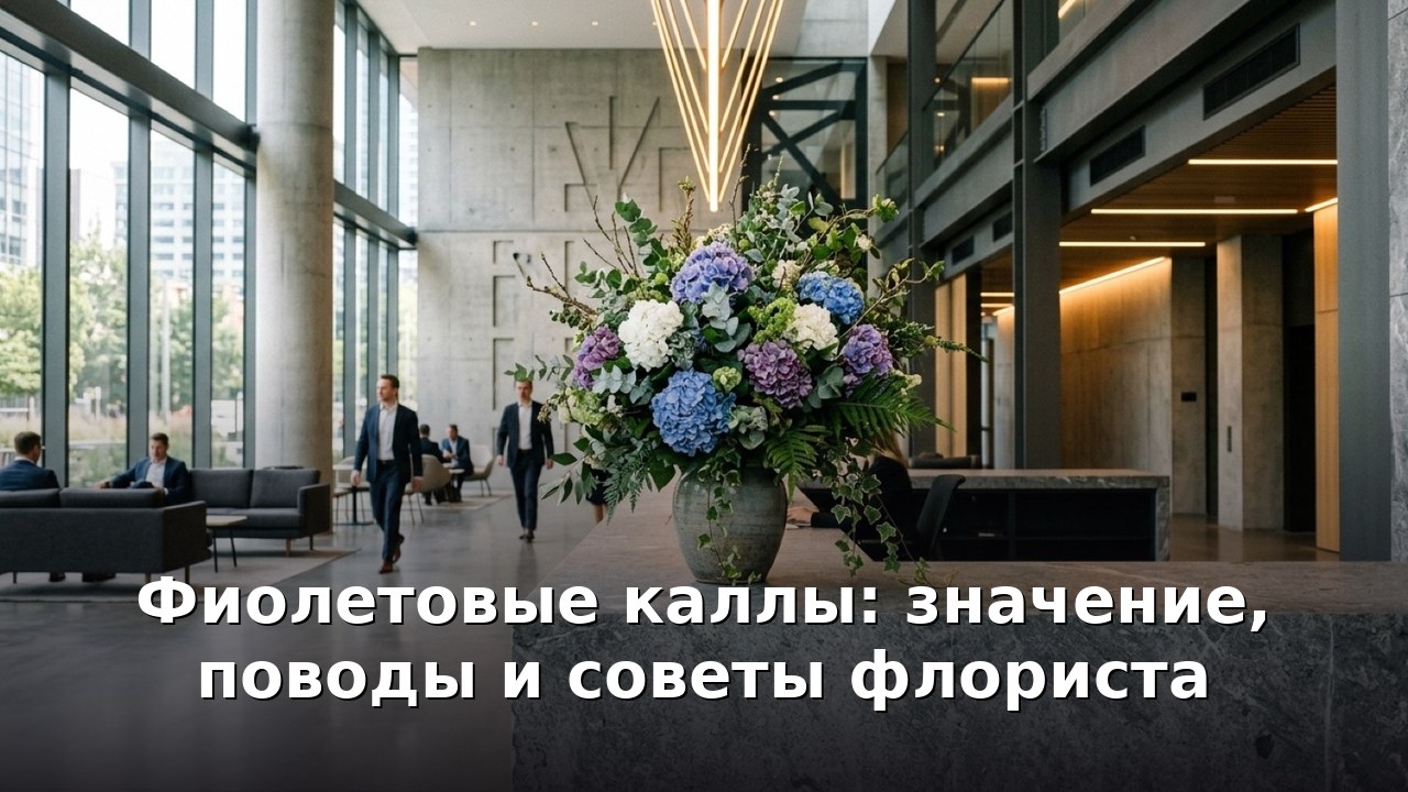 Фиолетовые каллы: значение, поводы и советы флориста