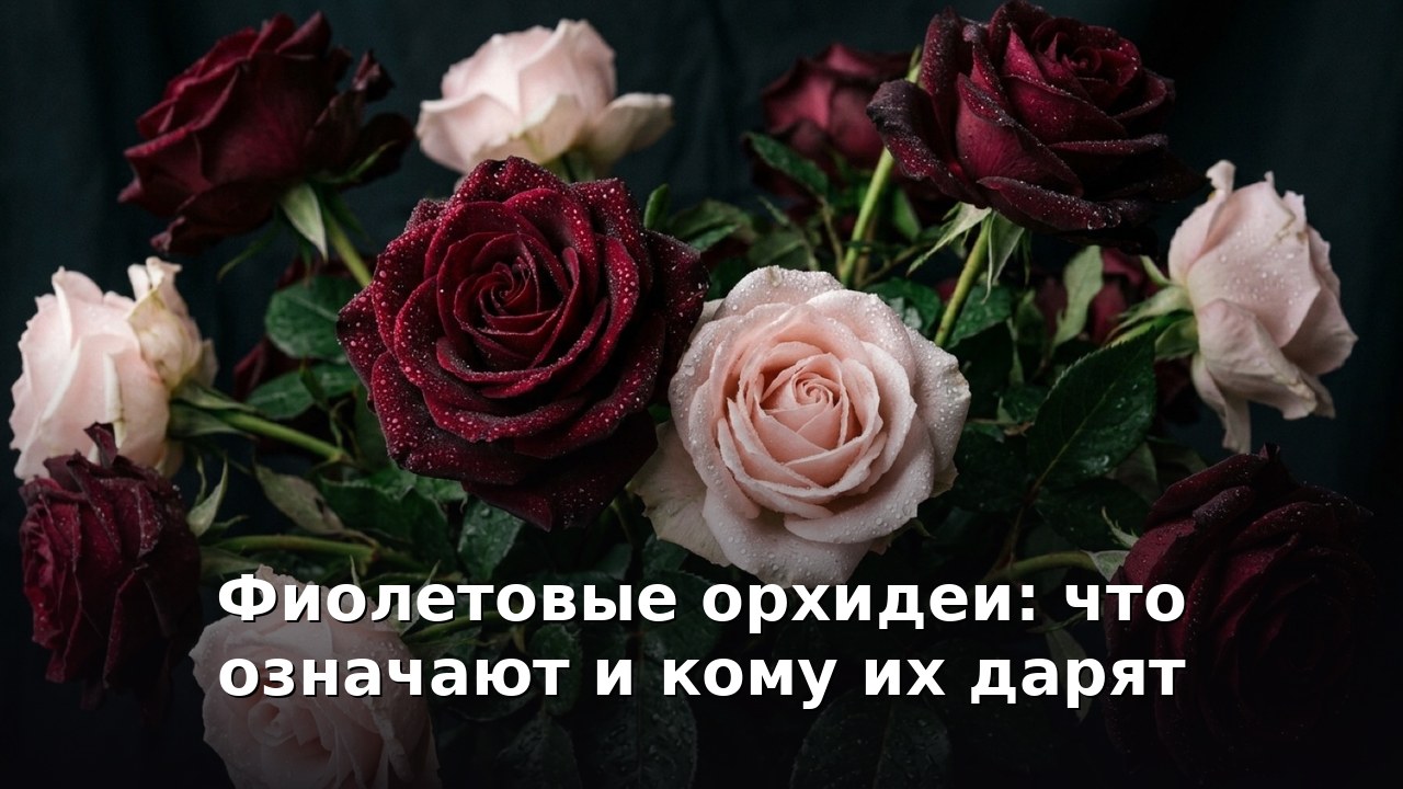 Фиолетовые орхидеи: что означают и кому их дарят