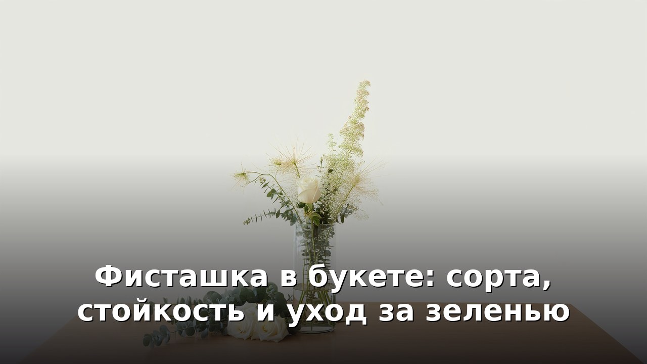 Фисташка в букете: сорта, стойкость и уход за зеленью