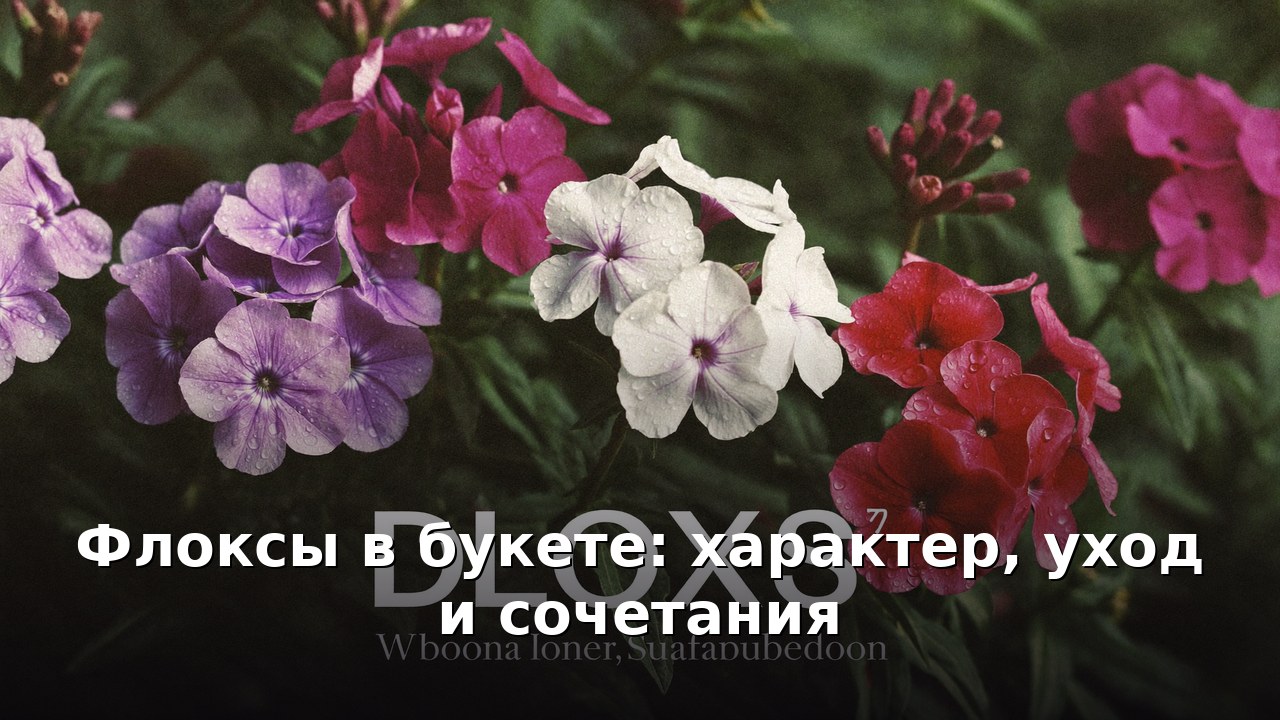 Флоксы в букете: характер, уход и сочетания