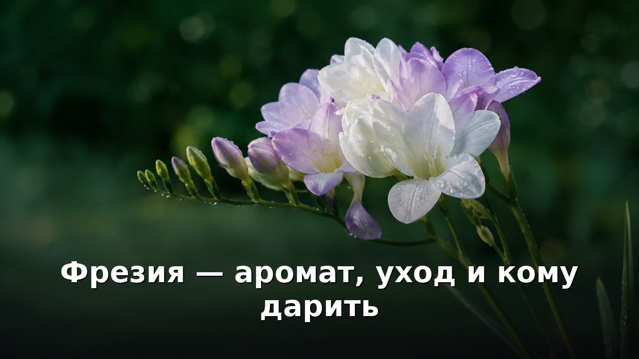 Фрезия — аромат, уход и кому дарить