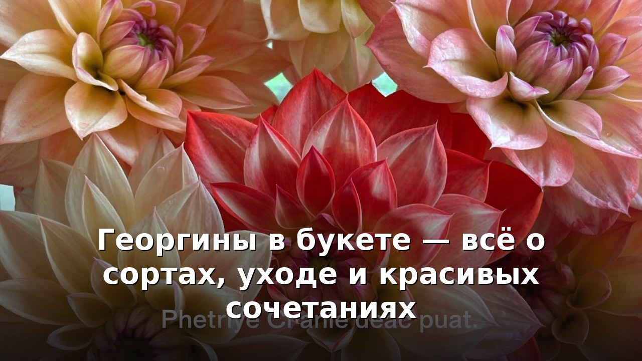 Георгины в букете — всё о сортах, уходе и красивых сочетаниях