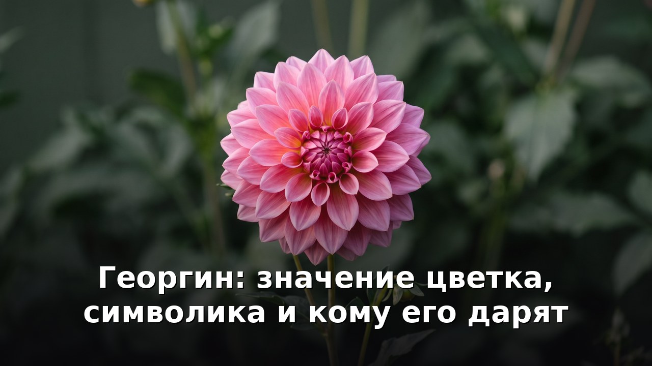 Георгин: значение цветка, символика и кому его дарят