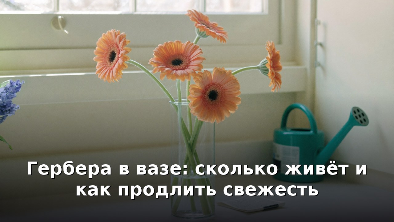 Гербера в вазе: сколько живёт и как продлить свежесть