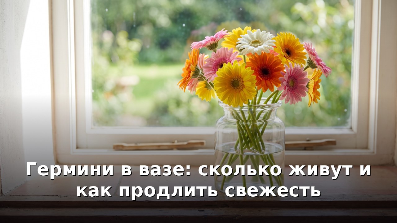 Гермини в вазе: сколько живут и как продлить свежесть