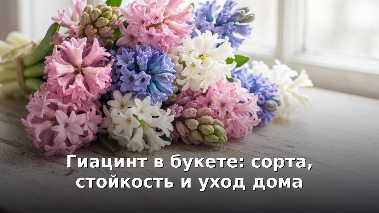 Гиацинт в букете: сорта, стойкость и уход дома
