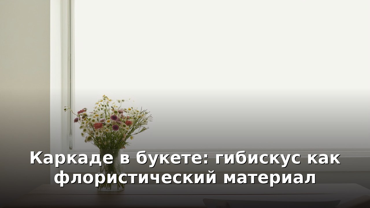 Каркаде в букете: гибискус как флористический материал