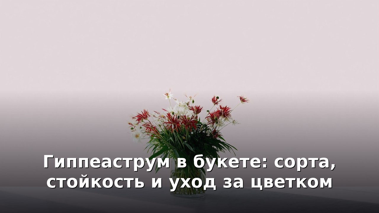 Гиппеаструм в букете: сорта, стойкость и уход за цветком
