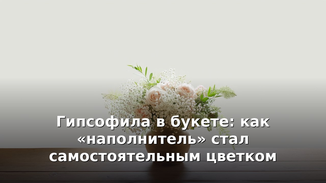 Гипсофила в букете: как «наполнитель» стал самостоятельным цветком