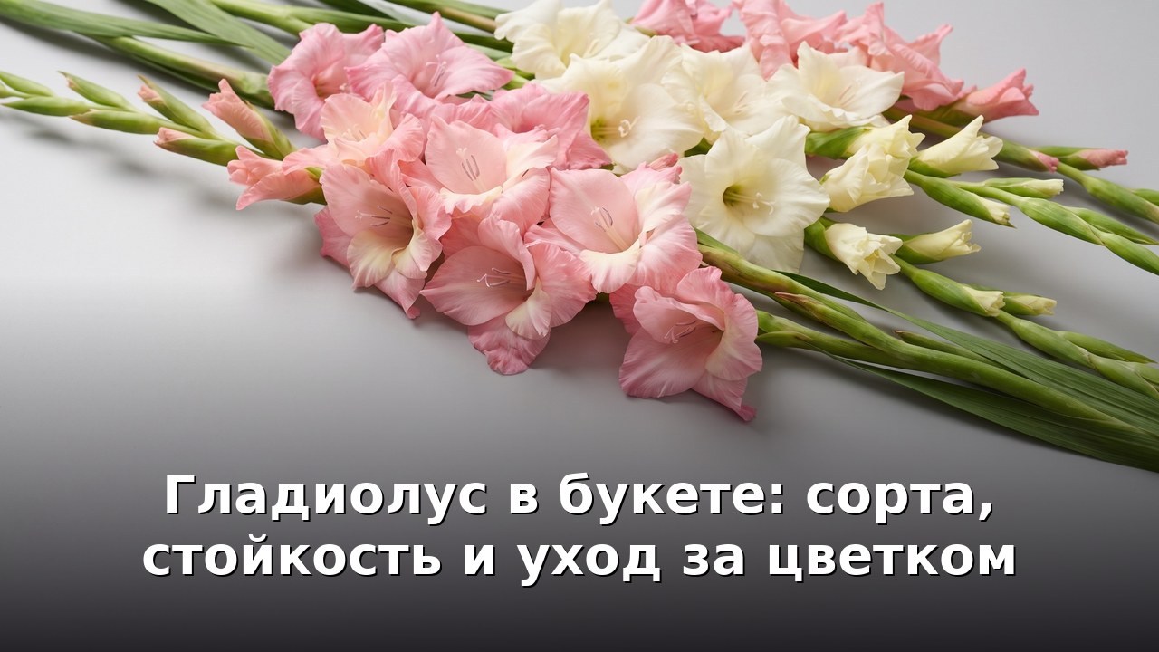 Гладиолус в букете: сорта, стойкость и уход за цветком