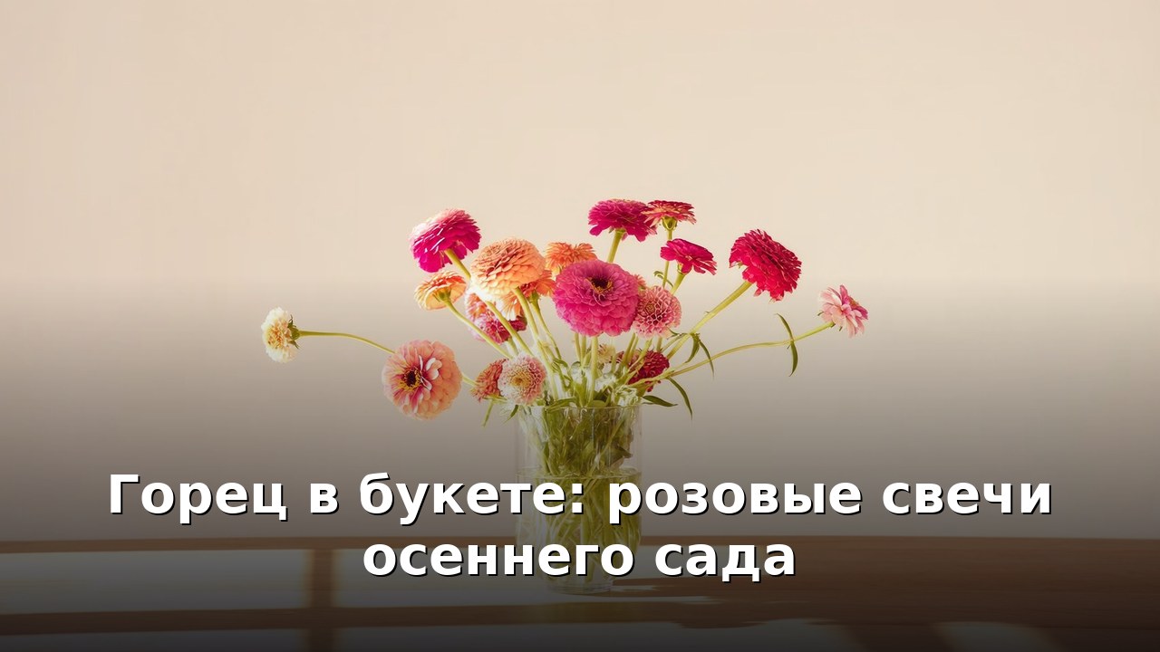 Горец в букете: розовые свечи осеннего сада