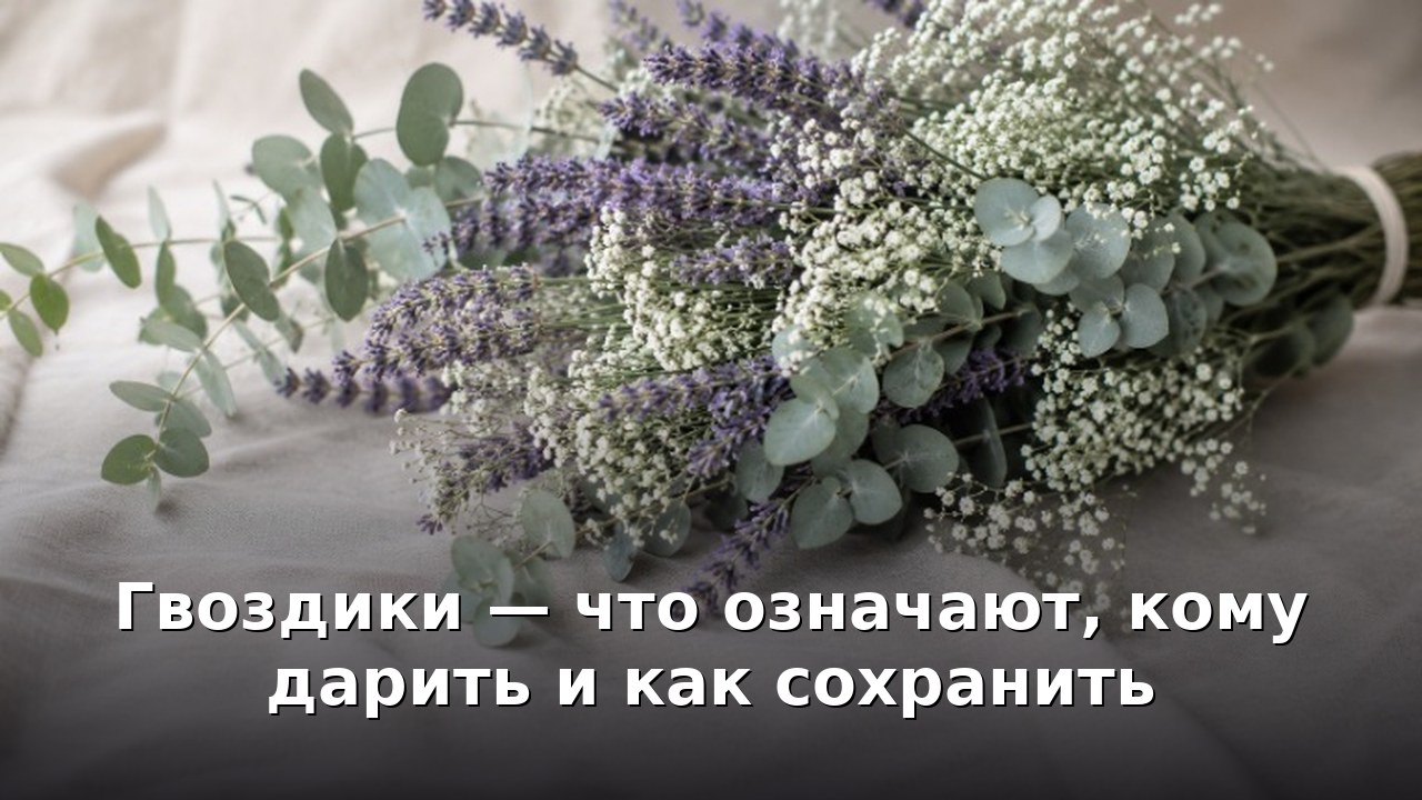 Гвоздики — что означают, кому дарить и как сохранить