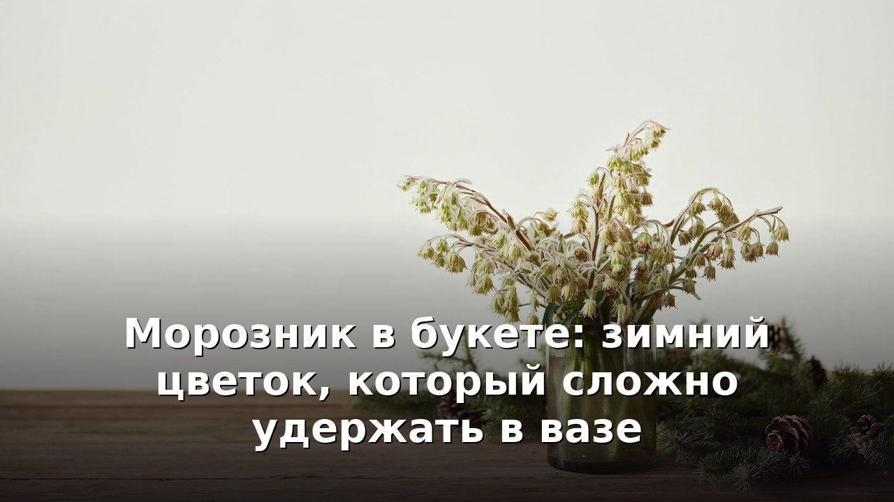 Морозник в букете: зимний цветок, который сложно удержать в вазе