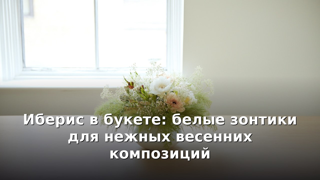 Иберис в букете: белые зонтики для нежных весенних композиций