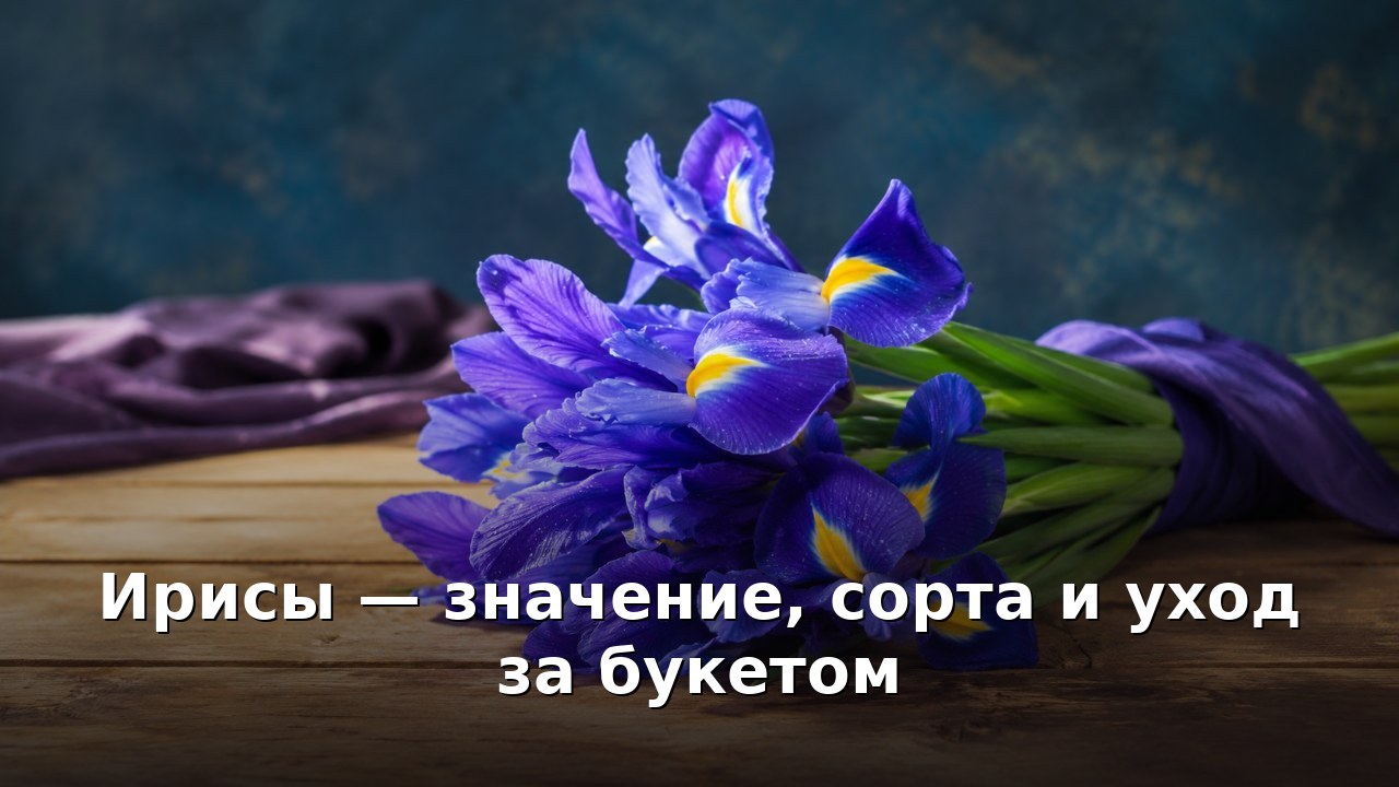 Ирисы — значение, сорта и уход за букетом