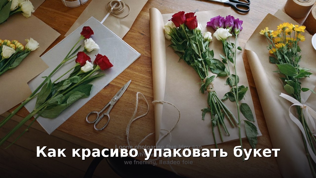Как красиво упаковать букет