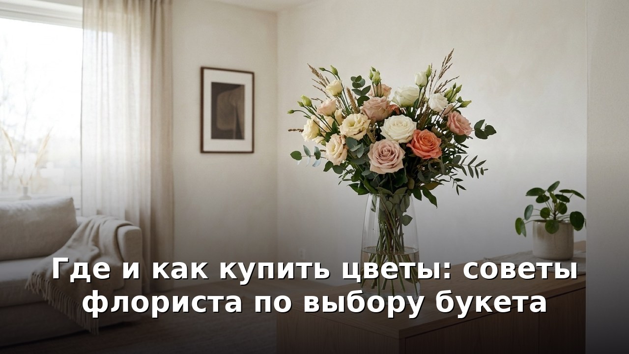 Где и как купить цветы: советы флориста по выбору букета