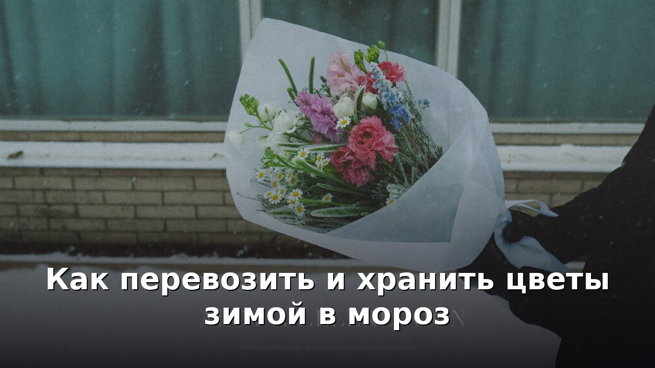 Как перевозить и хранить цветы зимой в мороз