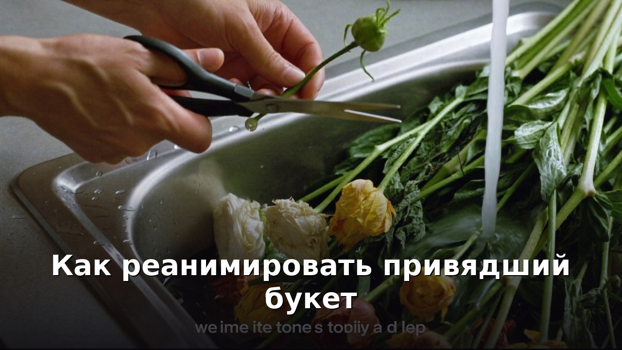 Как реанимировать привядший букет
