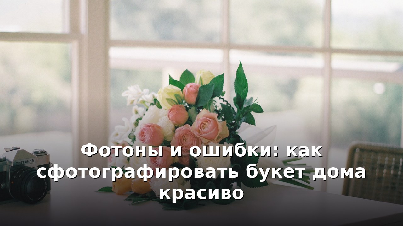 Фотоны и ошибки: как сфотографировать букет дома красиво