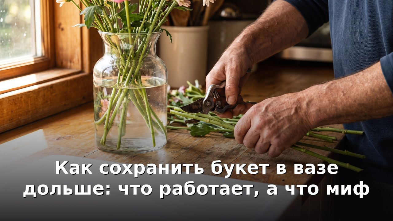 Как сохранить букет в вазе дольше: что работает, а что миф