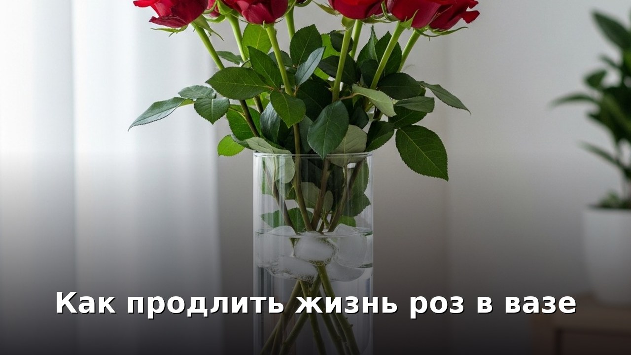 Как продлить жизнь роз в вазе
