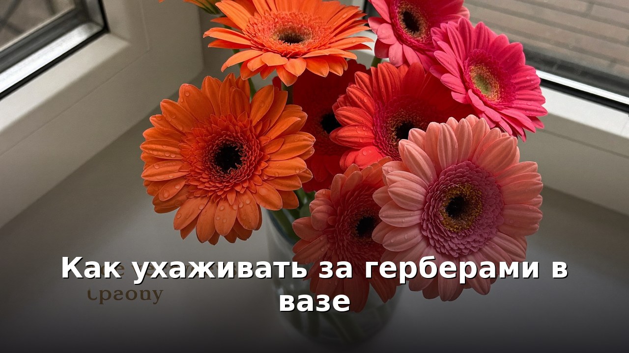 Как ухаживать за герберами в вазе