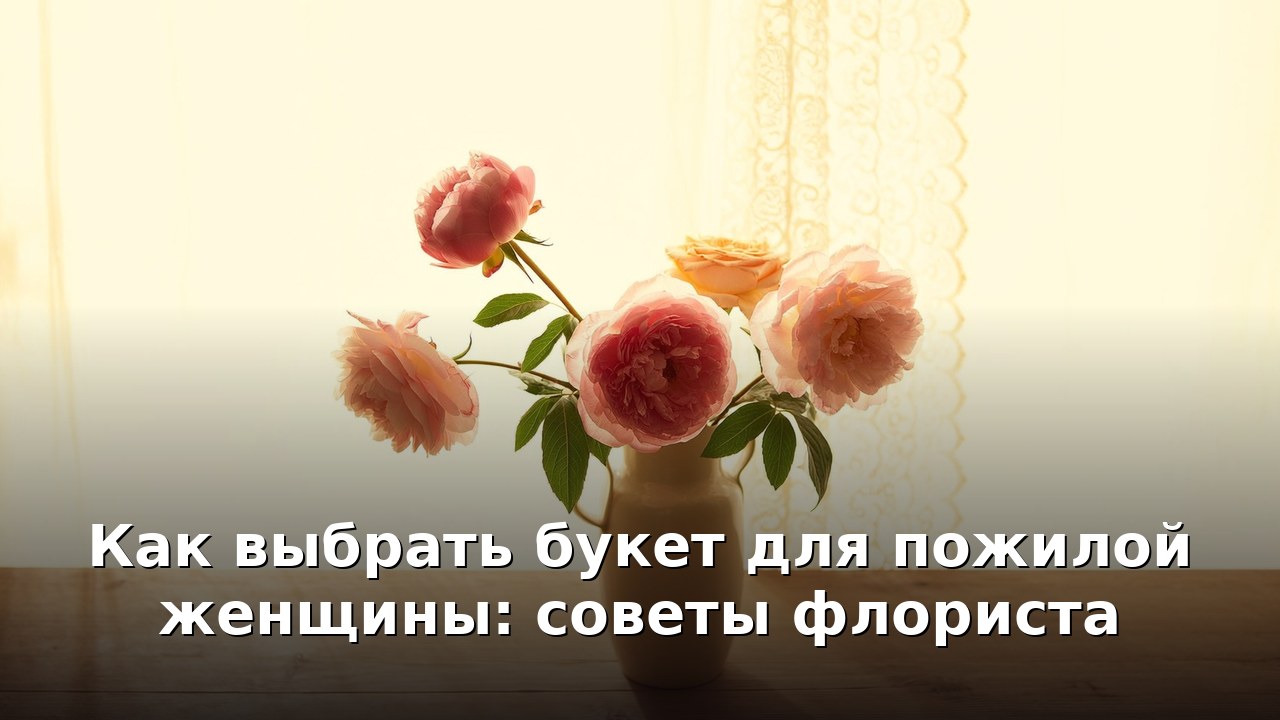 Как выбрать букет для пожилой женщины: советы флориста
