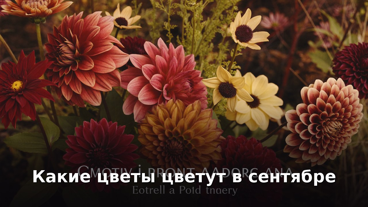 Какие цветы цветут в сентябре