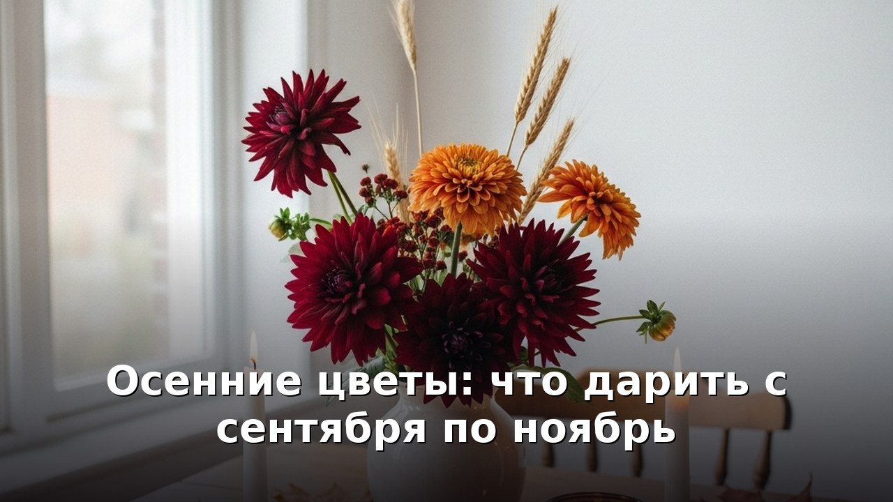 Осенние цветы: что дарить с сентября по ноябрь
