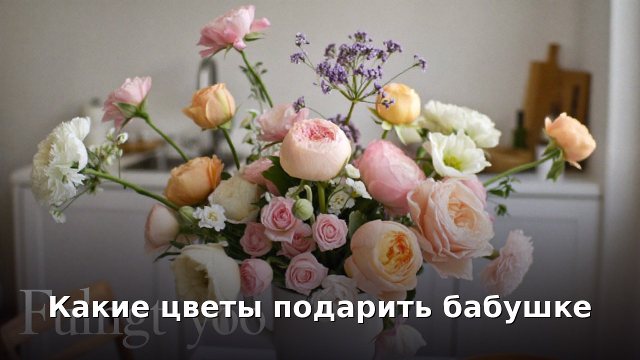 Какие цветы подарить бабушке