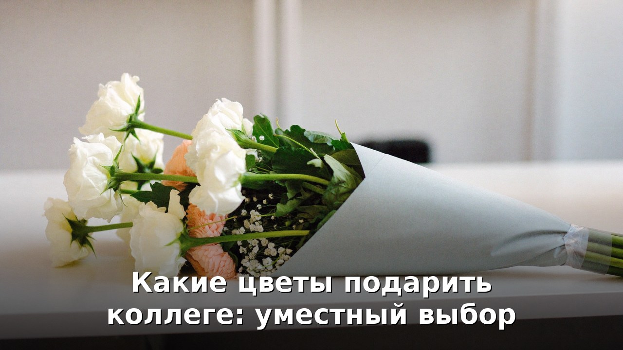 Какие цветы подарить коллеге