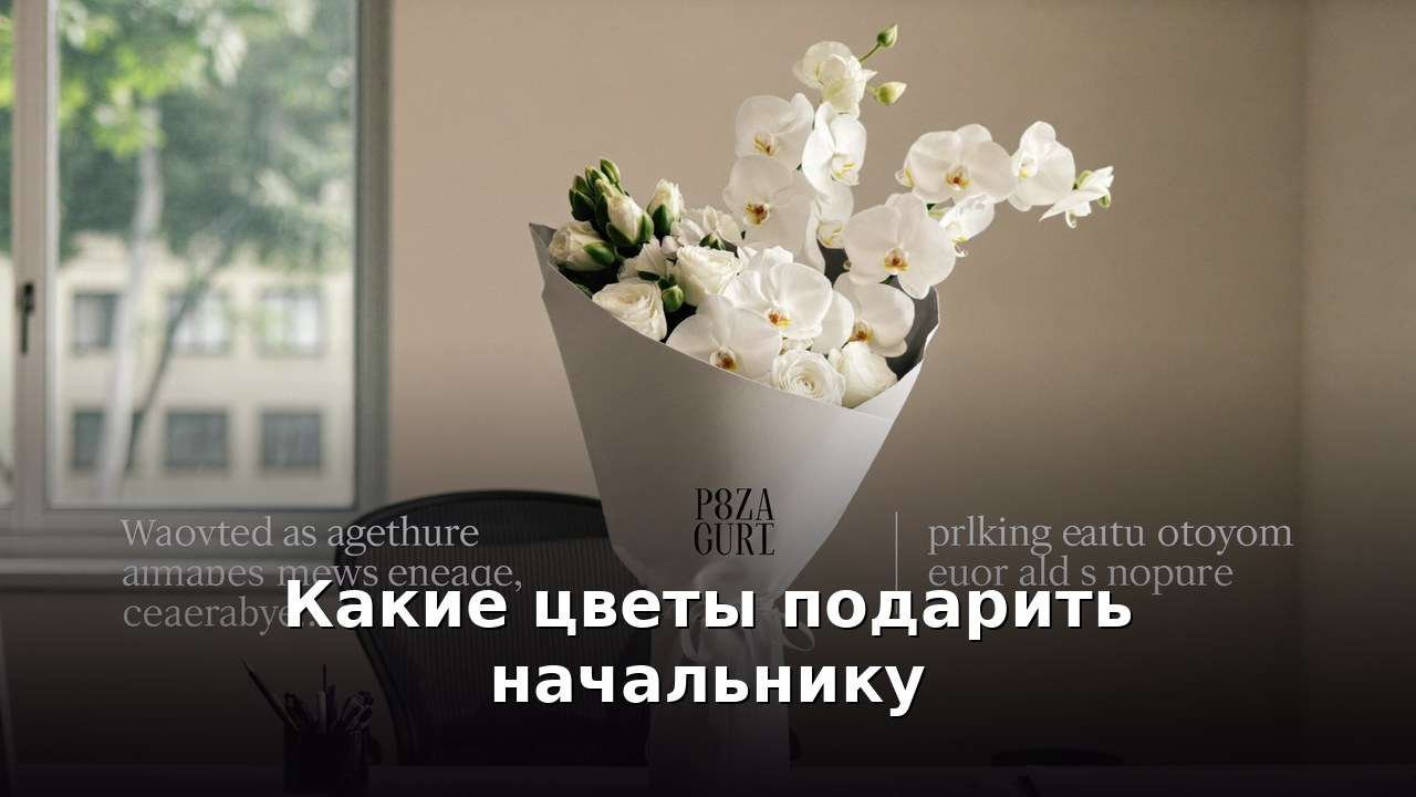 Какие цветы подарить начальнику