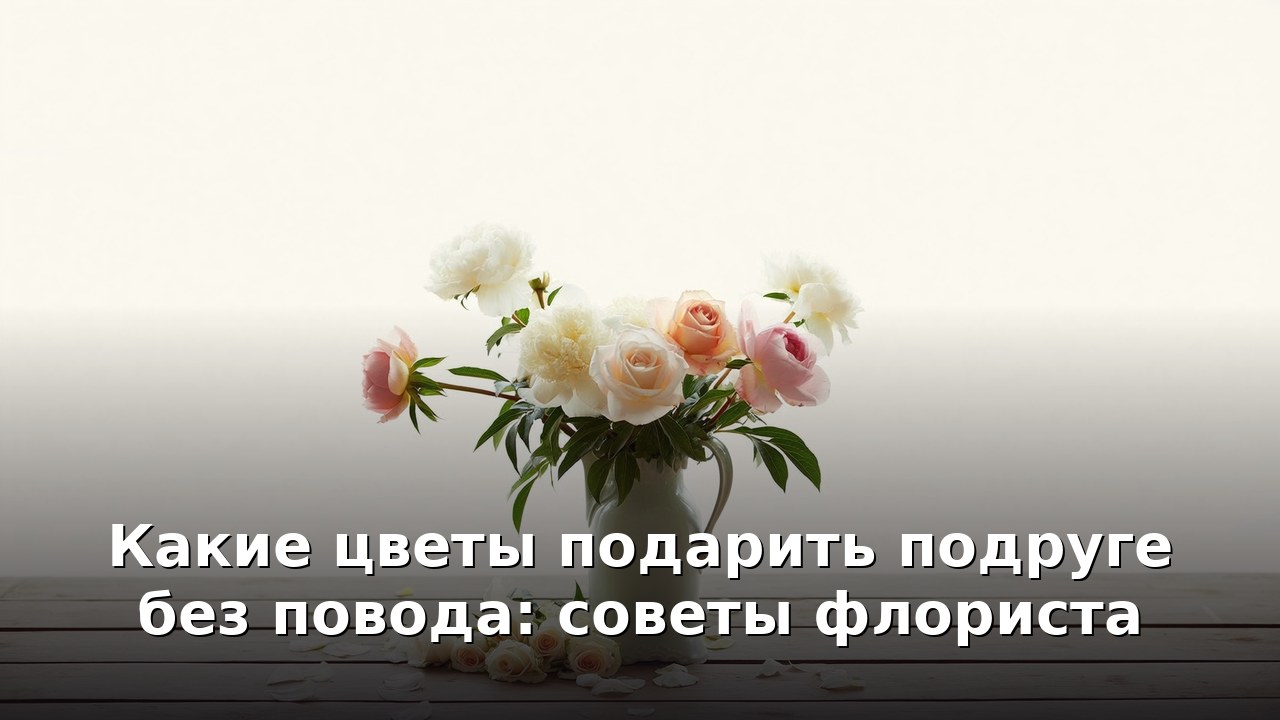 Какие цветы подарить подруге без повода: советы флориста