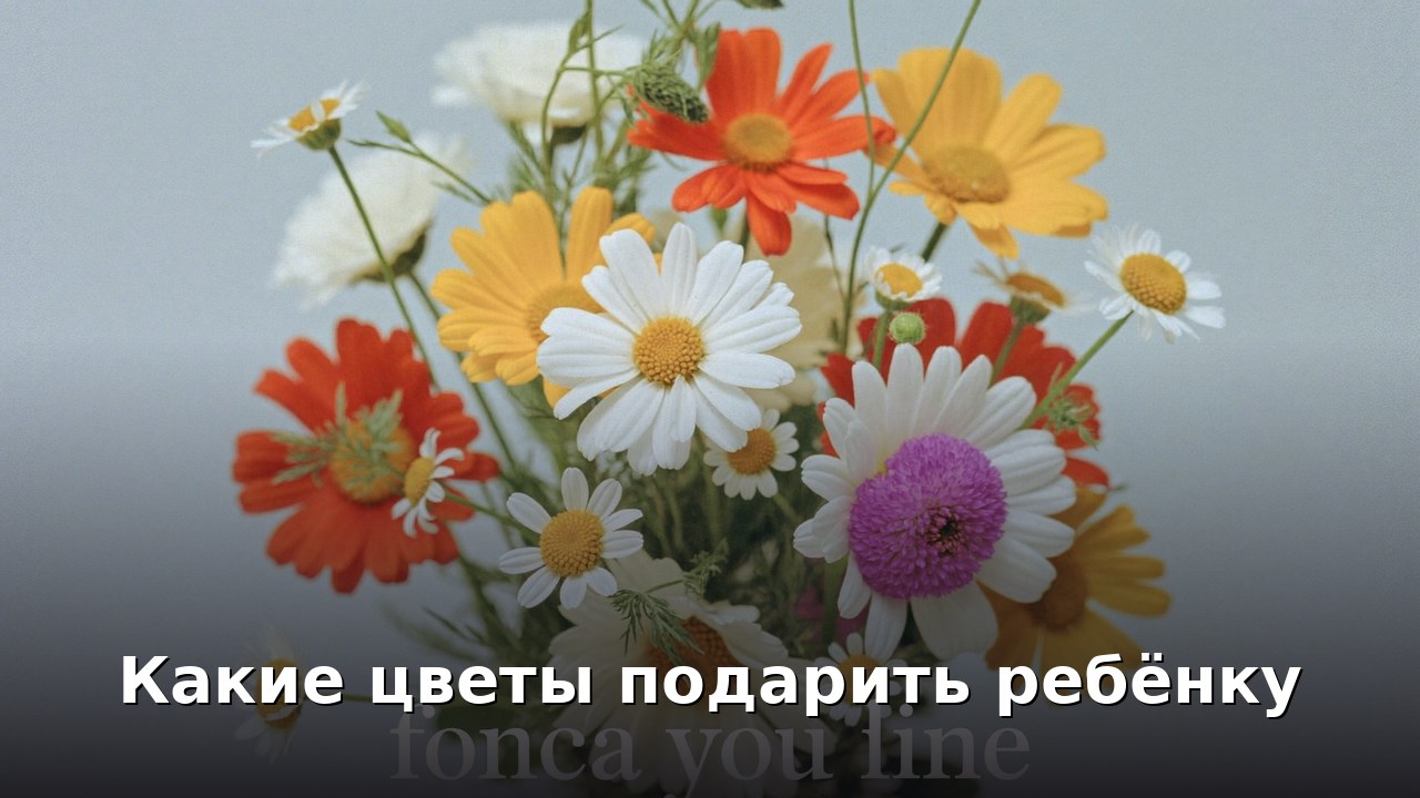 Какие цветы подарить ребёнку