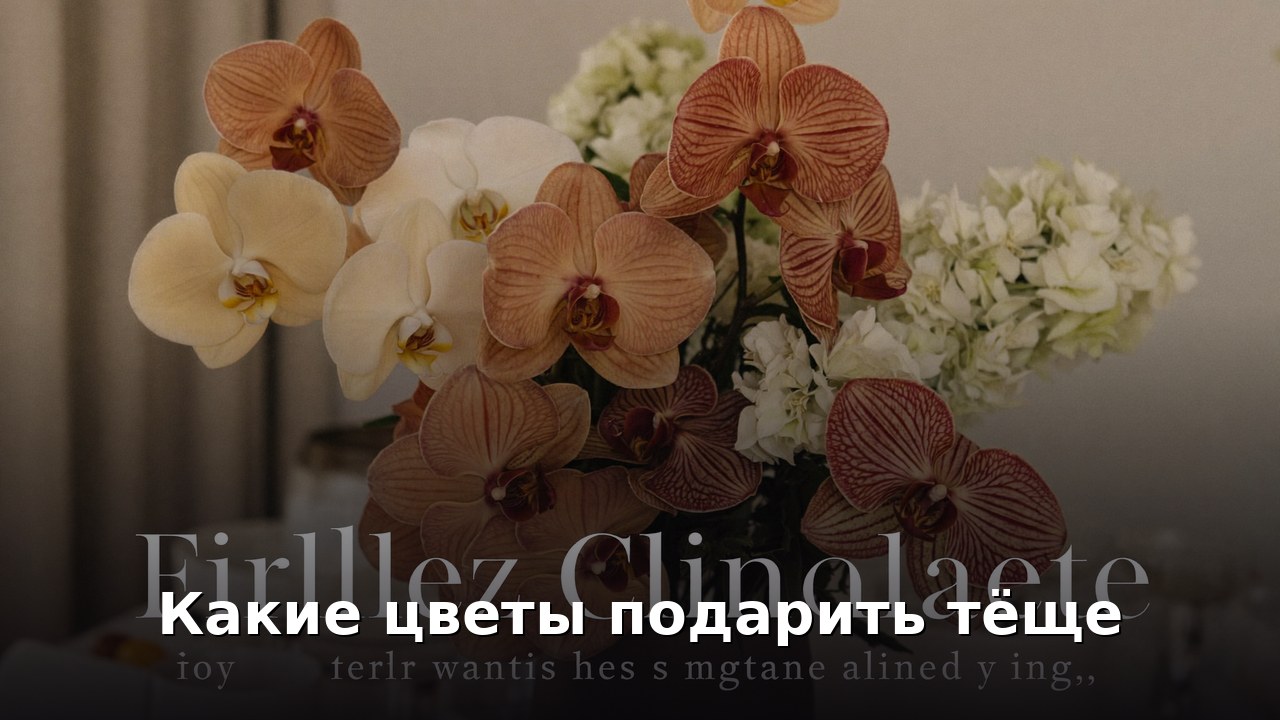 Какие цветы подарить тёще
