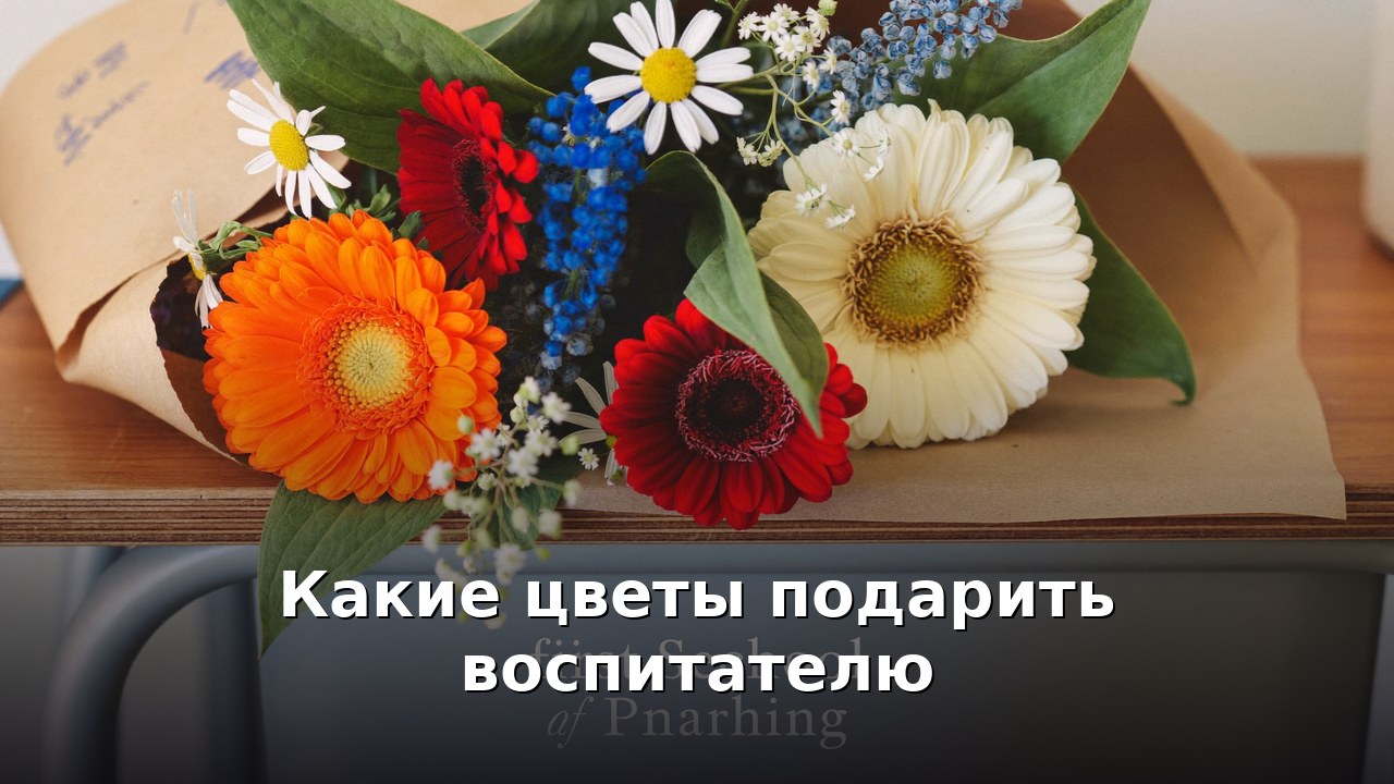 Какие цветы подарить воспитателю