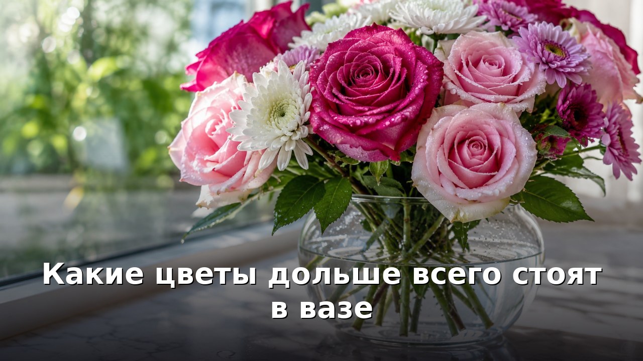 Какие цветы дольше всего стоят в вазе