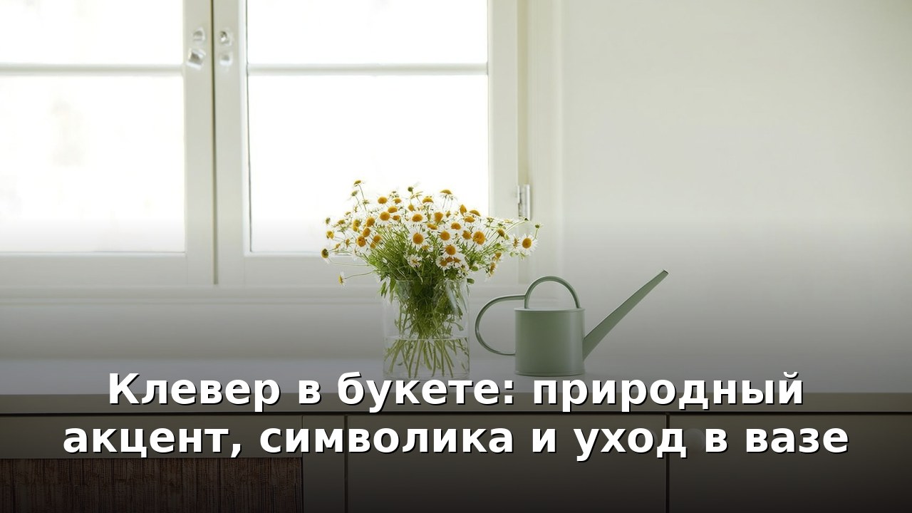 Клевер в букете: природный акцент, символика и уход в вазе