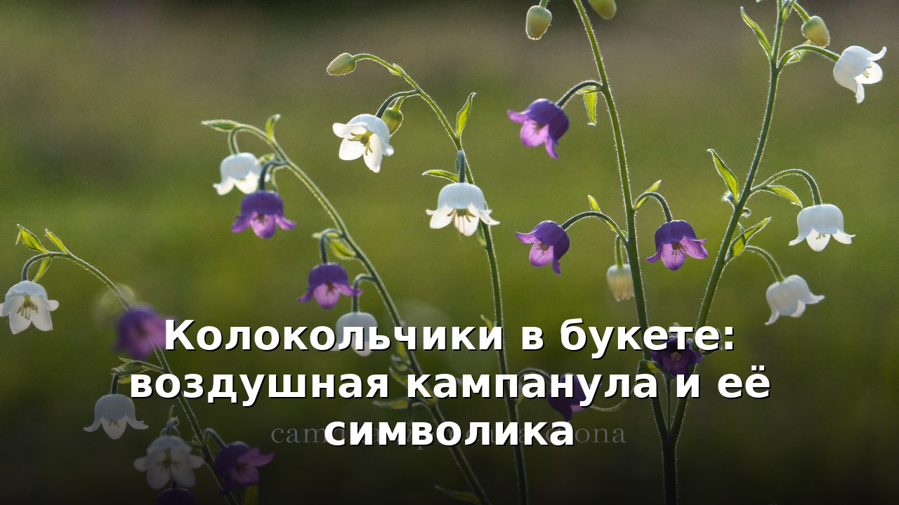 Колокольчики в букете: воздушная кампанула и её символика