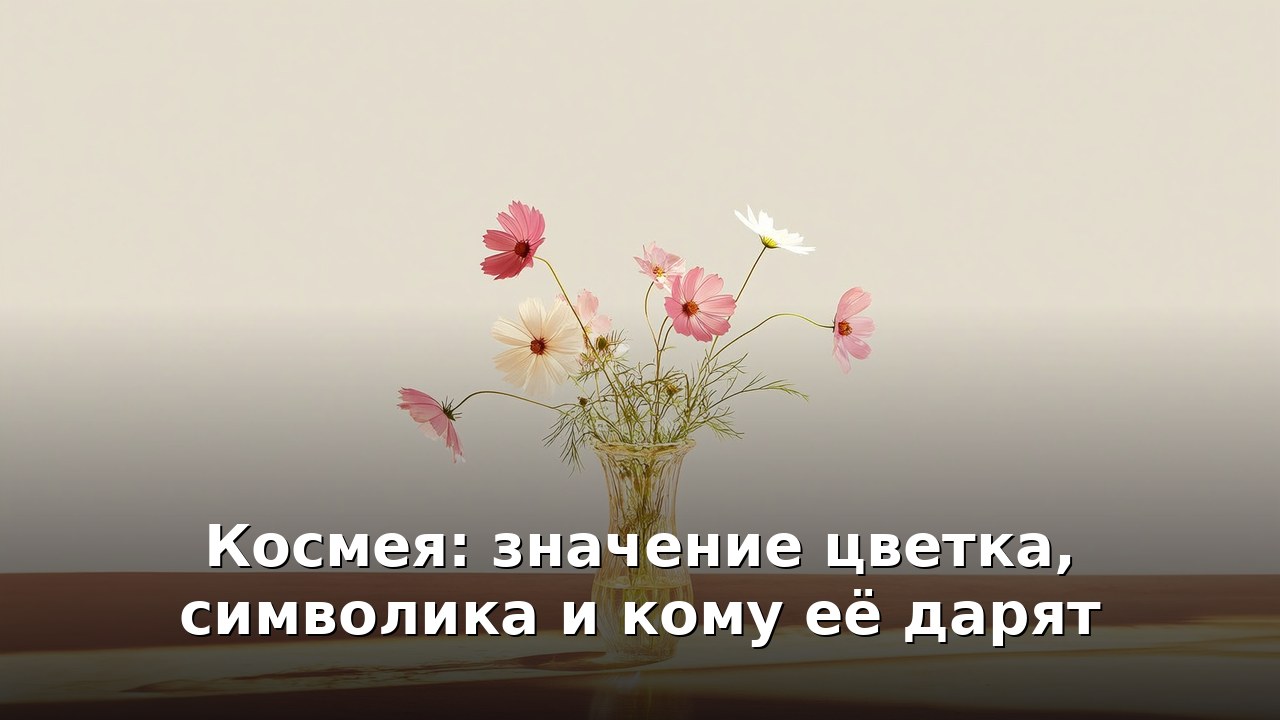 Космея: значение цветка, символика и кому её дарят