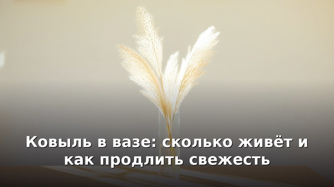 Ковыль в вазе: сколько живёт и как продлить свежесть