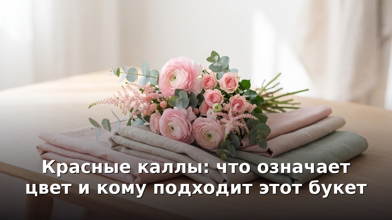 Красные каллы: что означает цвет и кому подходит этот букет
