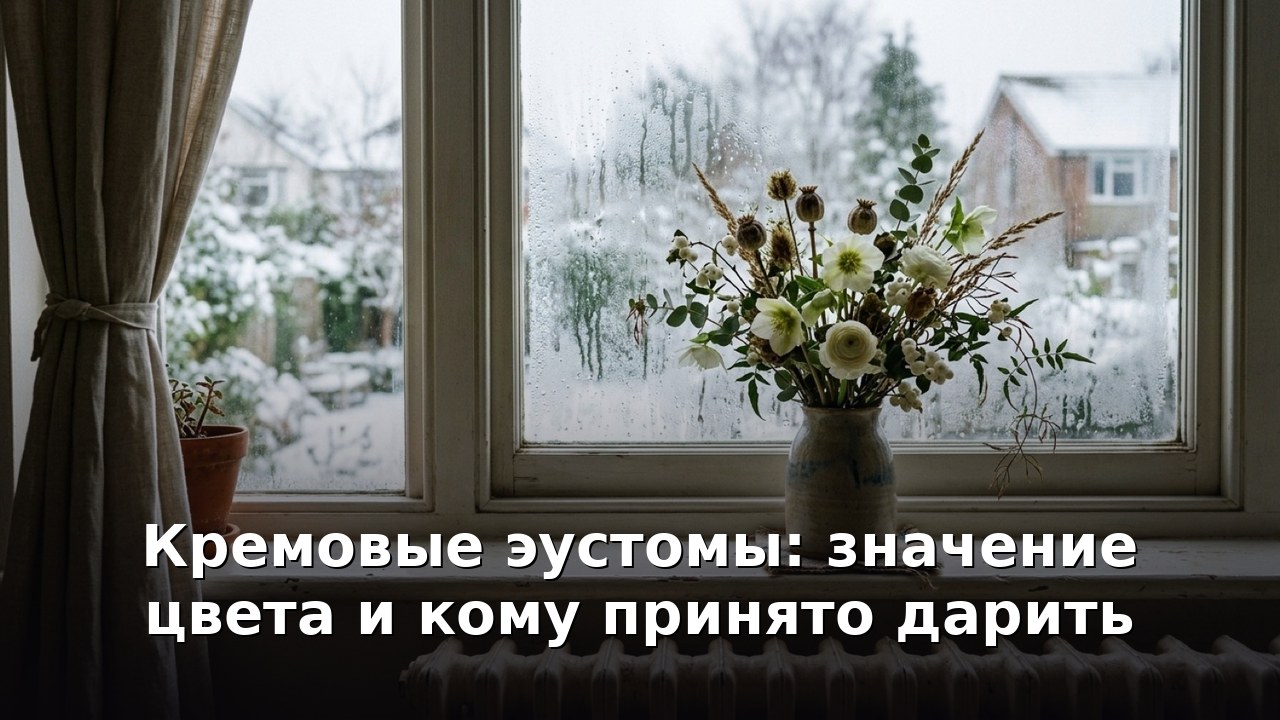 Кремовые эустомы: значение цвета и кому принято дарить