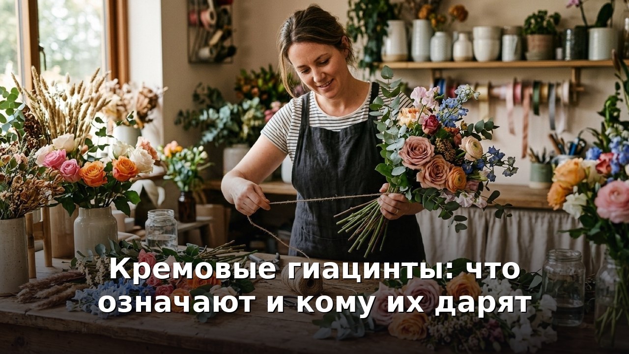 Кремовые гиацинты: что означают и кому их дарят