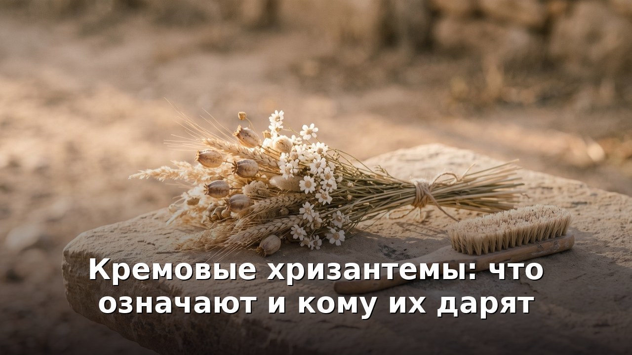 Кремовые хризантемы: что означают и кому их дарят