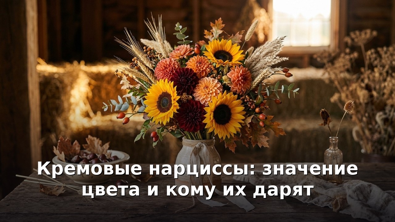 Кремовые нарциссы: значение цвета и кому их дарят