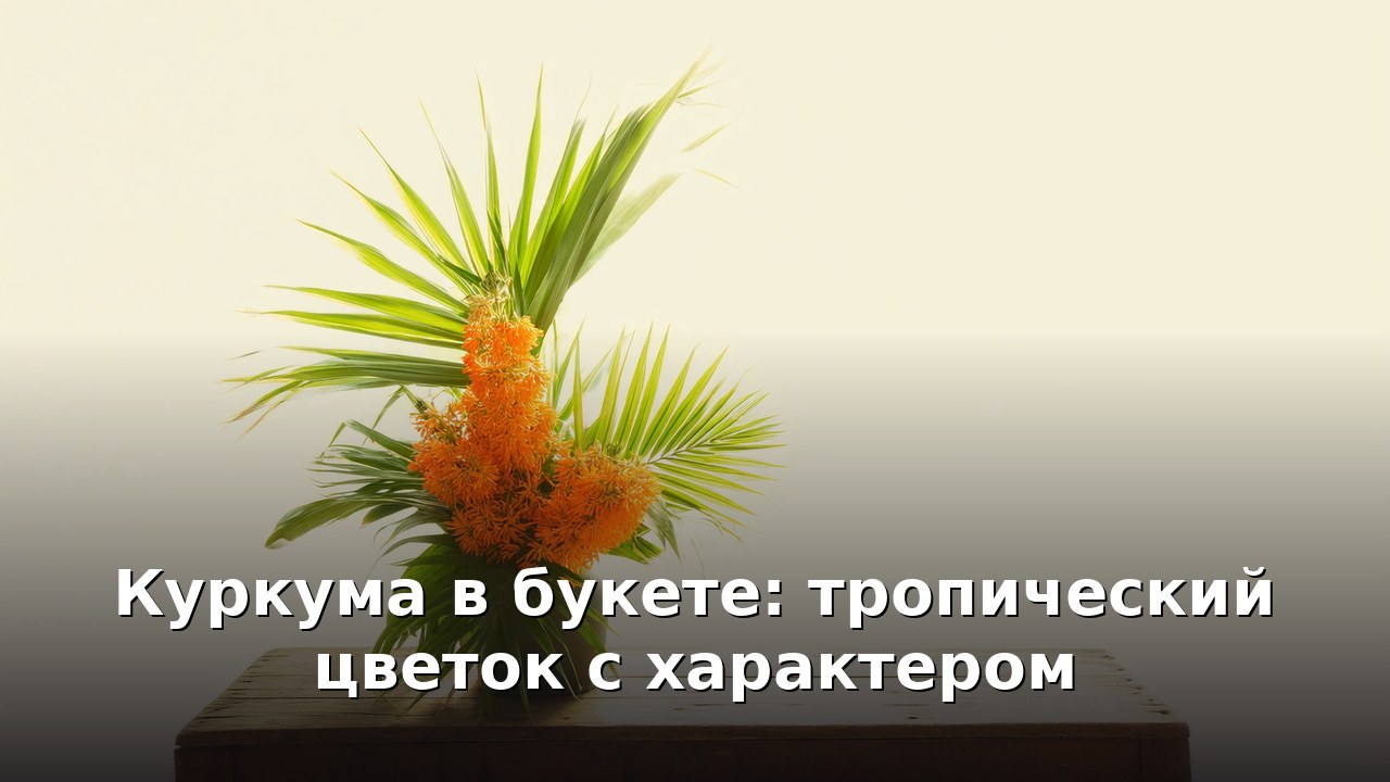 Куркума в букете: тропический цветок с характером